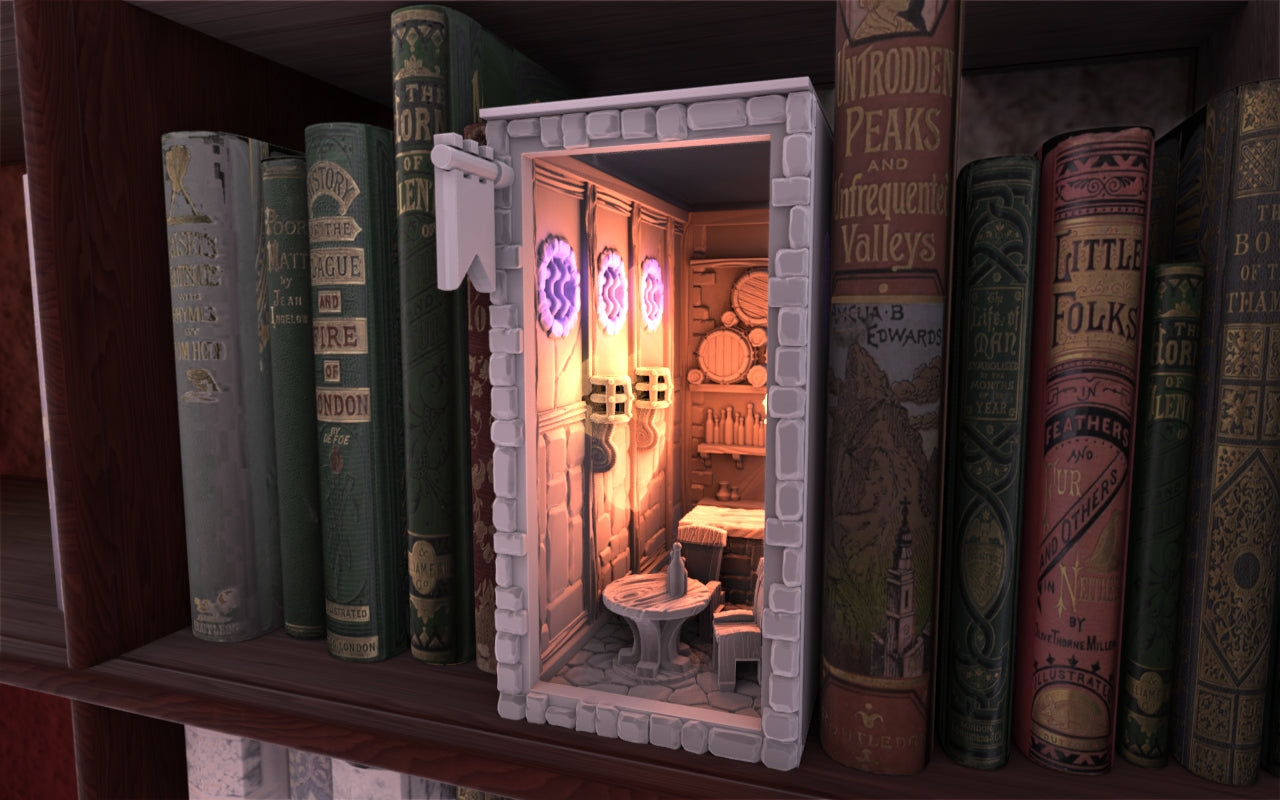 Crosslances - Book Nook/Shelf Insert - Medieval Inn