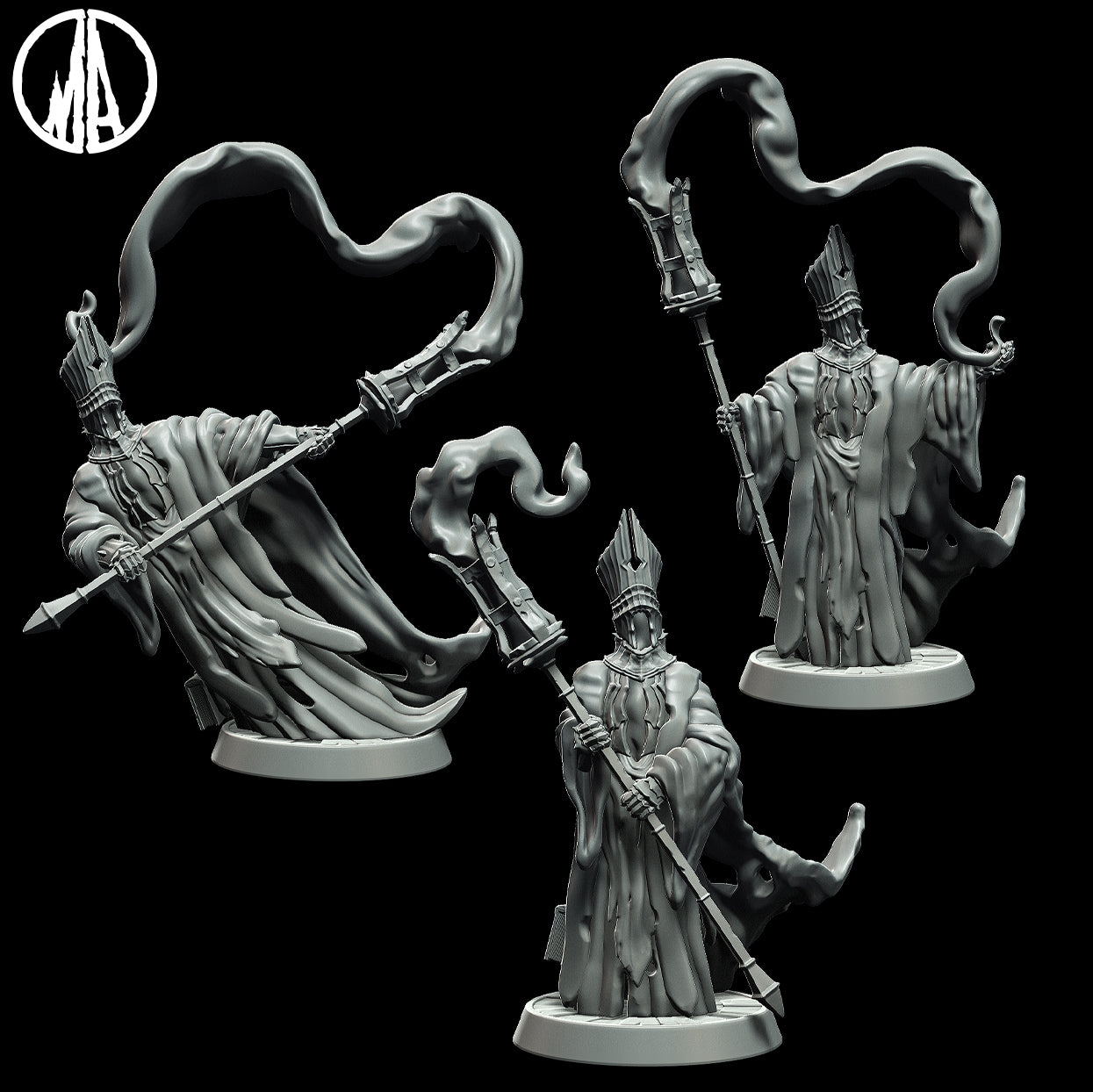 Monolith Arts - Lost Souls - Insane Cleric - DnD/TTRPG Figure/Miniature