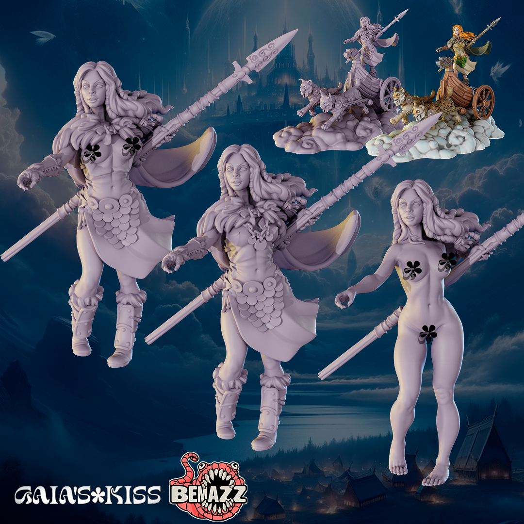 Gaia Miniatures - Norse Goddesses - Freya - 75mm Pin Up/Figure/Model/Diorama