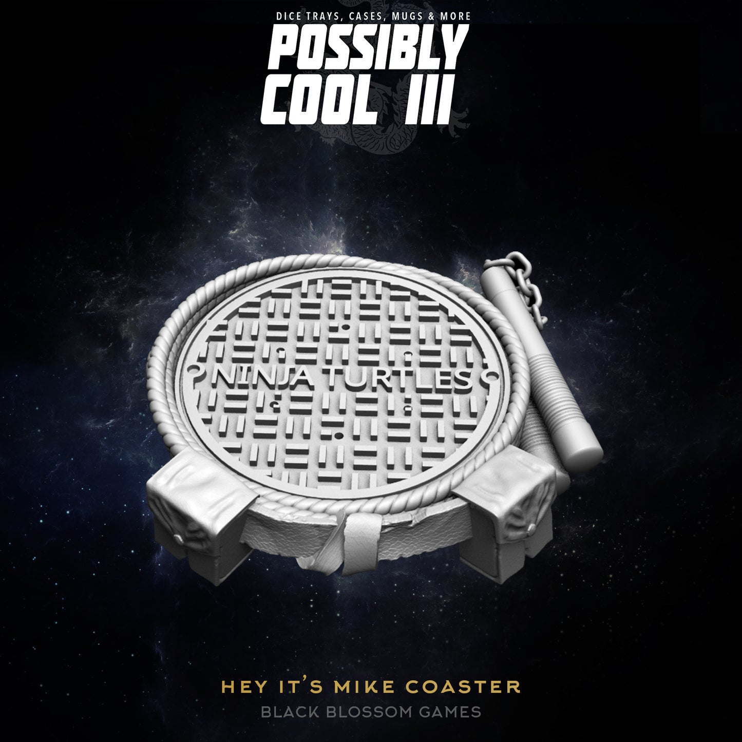 Possibly Cool Coasters - Ninja Turtles - DnD/TTRPG/Roleplaying/Wargames