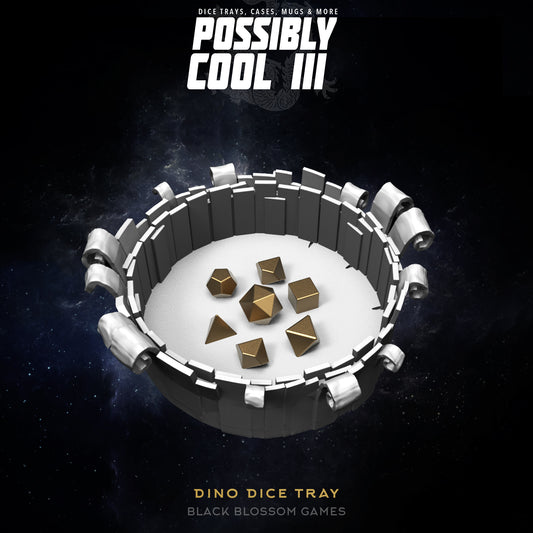 Possibly Cool Dice Tray - Dino - DnD/TTRPG/Roleplaying/Wargames