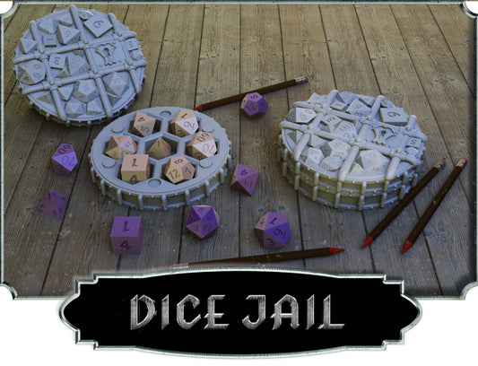 Crosslances - Dice Holder - Jail - DnD/TTRPG/Roleplaying/Wargames