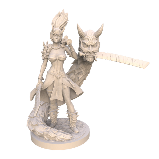 Ravi - Fantasy Girls #3 -  Sakura the Samurai - 75mm Pin Up/Figure/Model/Diorama