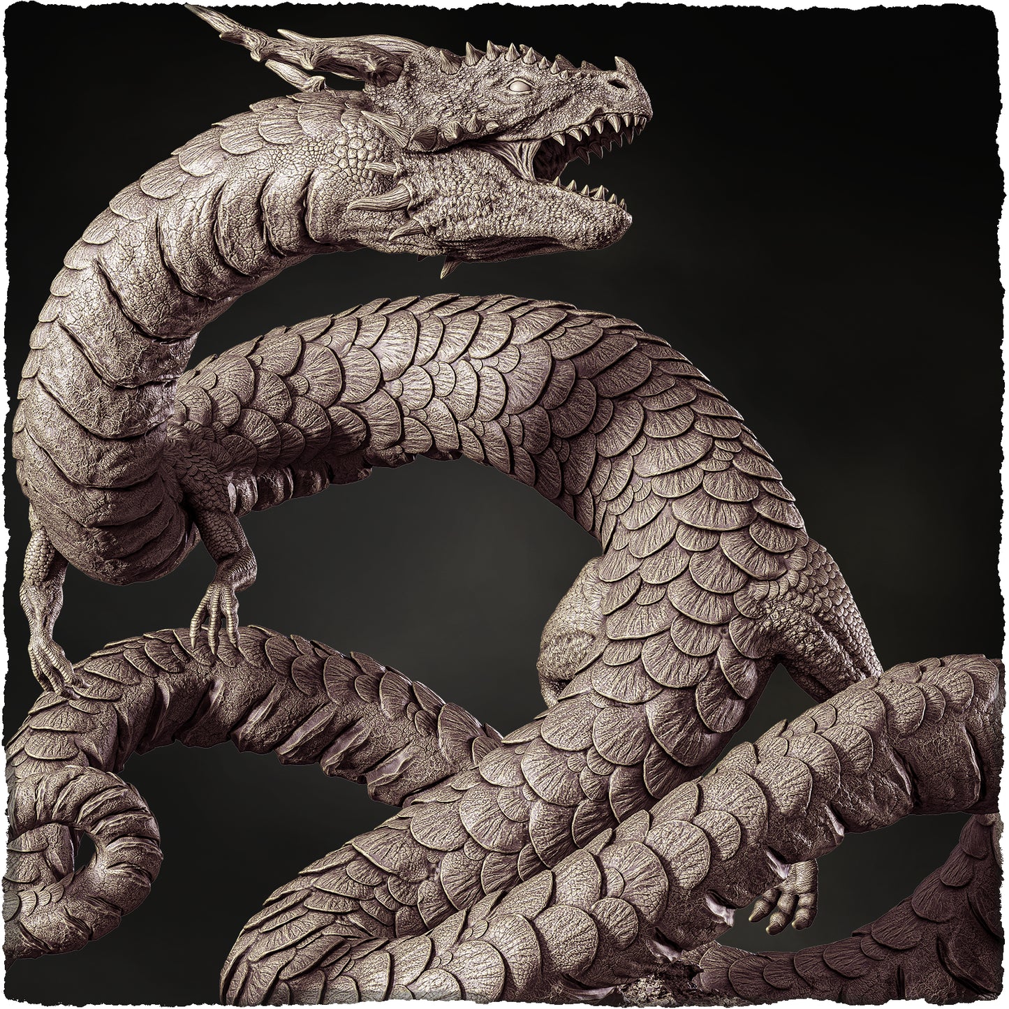 Evox Arts - World Dragons #3 - Asian - DnD/TTRPG Figure/Miniature