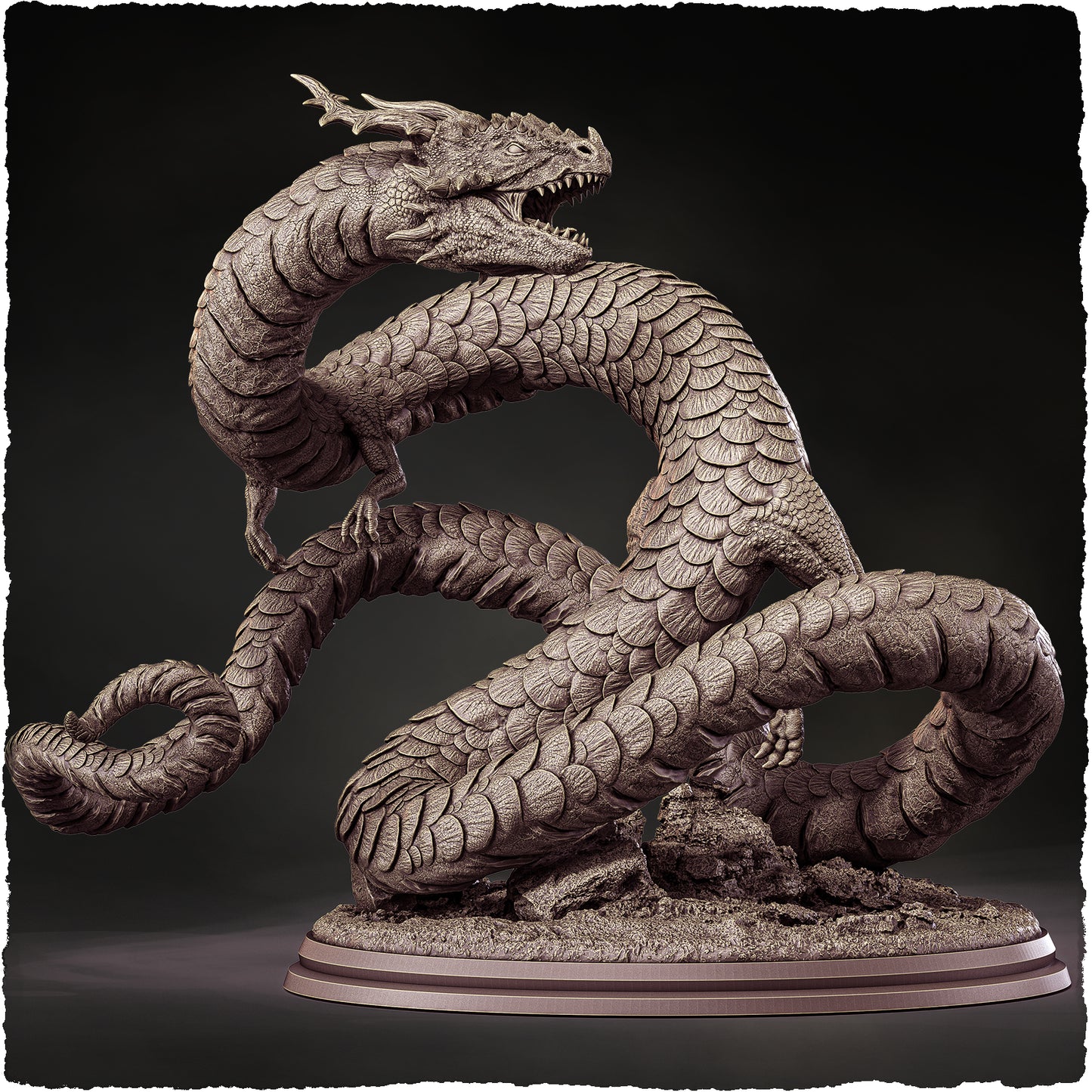 Evox Arts - World Dragons #3 - Asian - DnD/TTRPG Figure/Miniature
