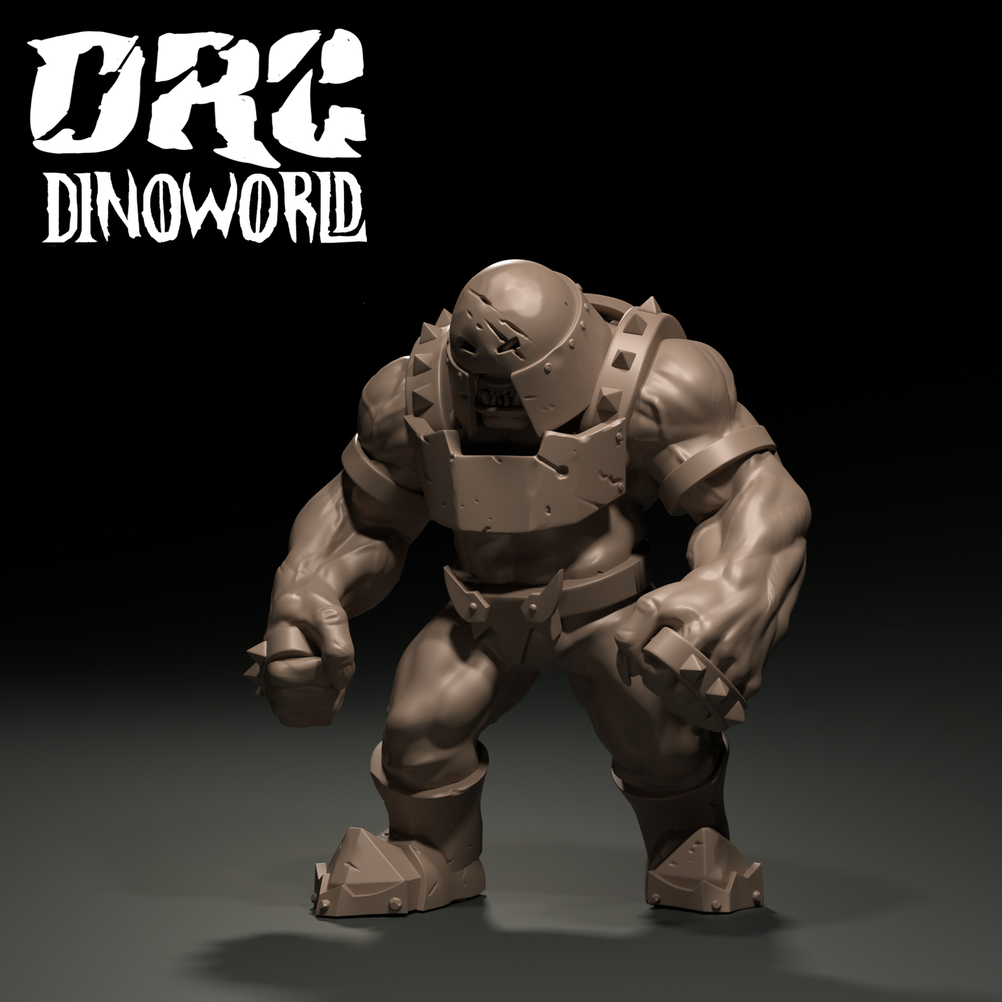 Dinoworld - Orks - Orc Juggernaut - DnD/Pathfinder/TTRPG Figure Miniature