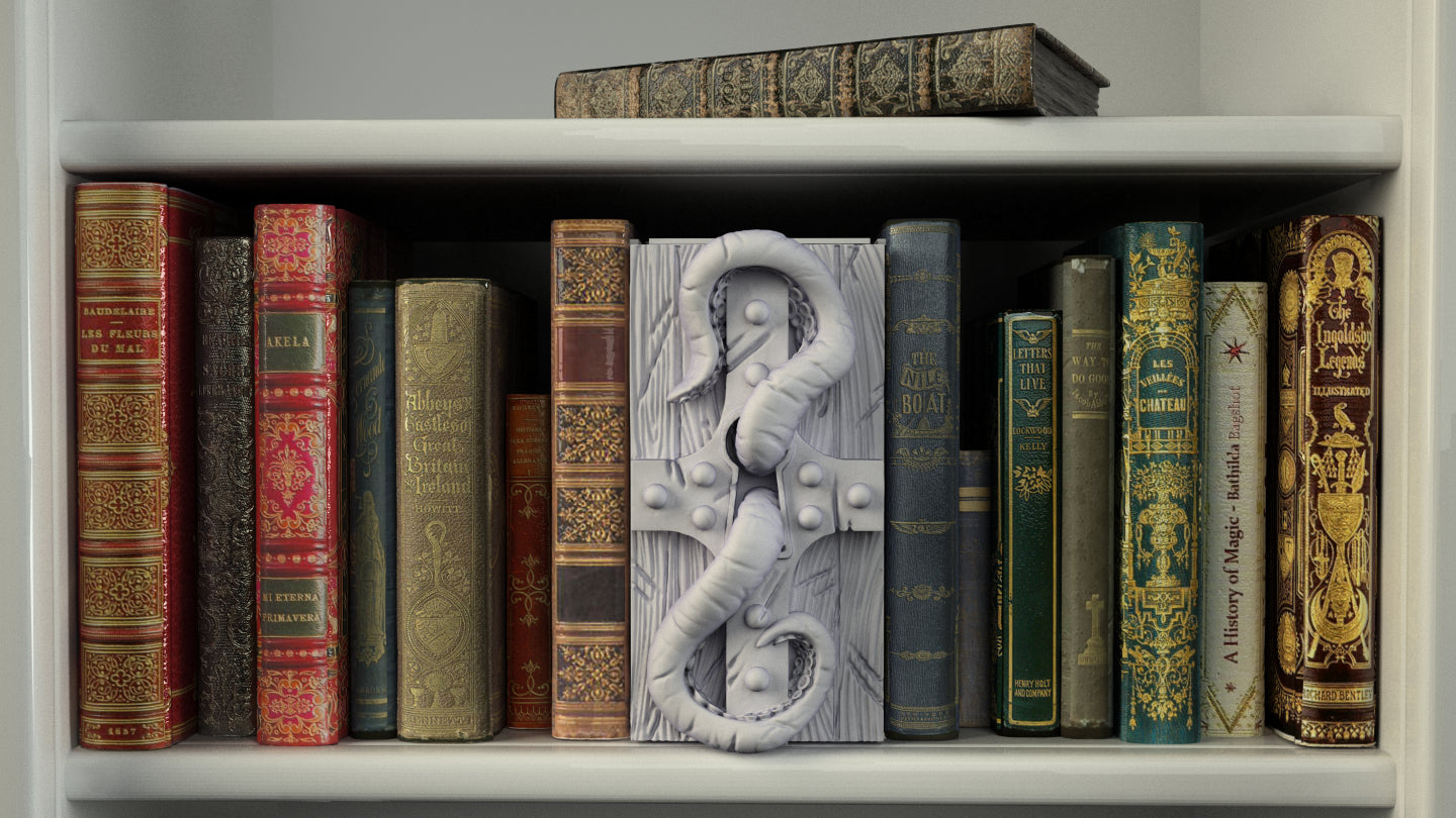 Crosslances - Book Nook/Shelf Insert - Monsterous Locks