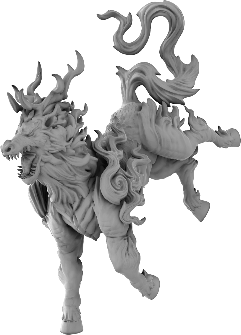 Brayan Nafarrate - Bestiary #5 - Kirin #1 - DnD/TTRPG Figure/Miniature