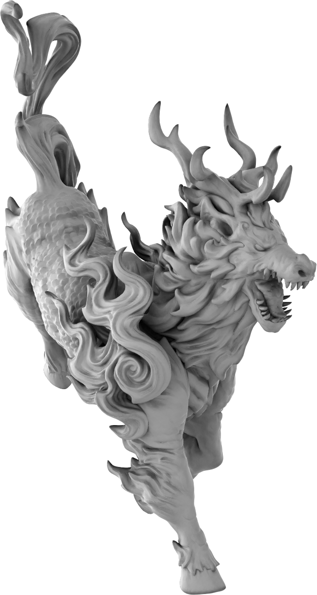 Brayan Nafarrate - Bestiary #5 - Kirin #1 - DnD/TTRPG Figure/Miniature