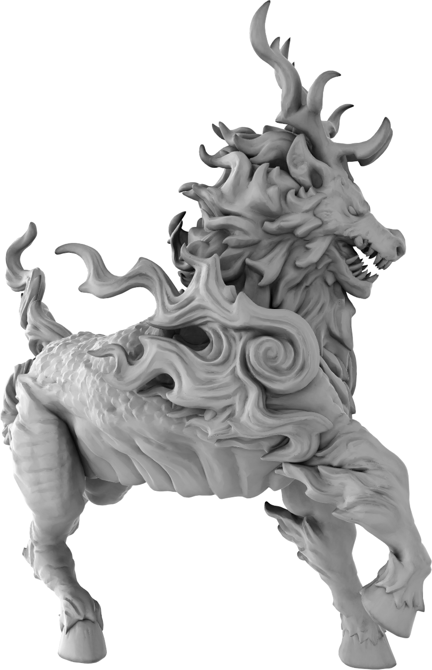 Brayan Nafarrate - Bestiary #5 - Kirin #2 - DnD/TTRPG Figure/Miniature