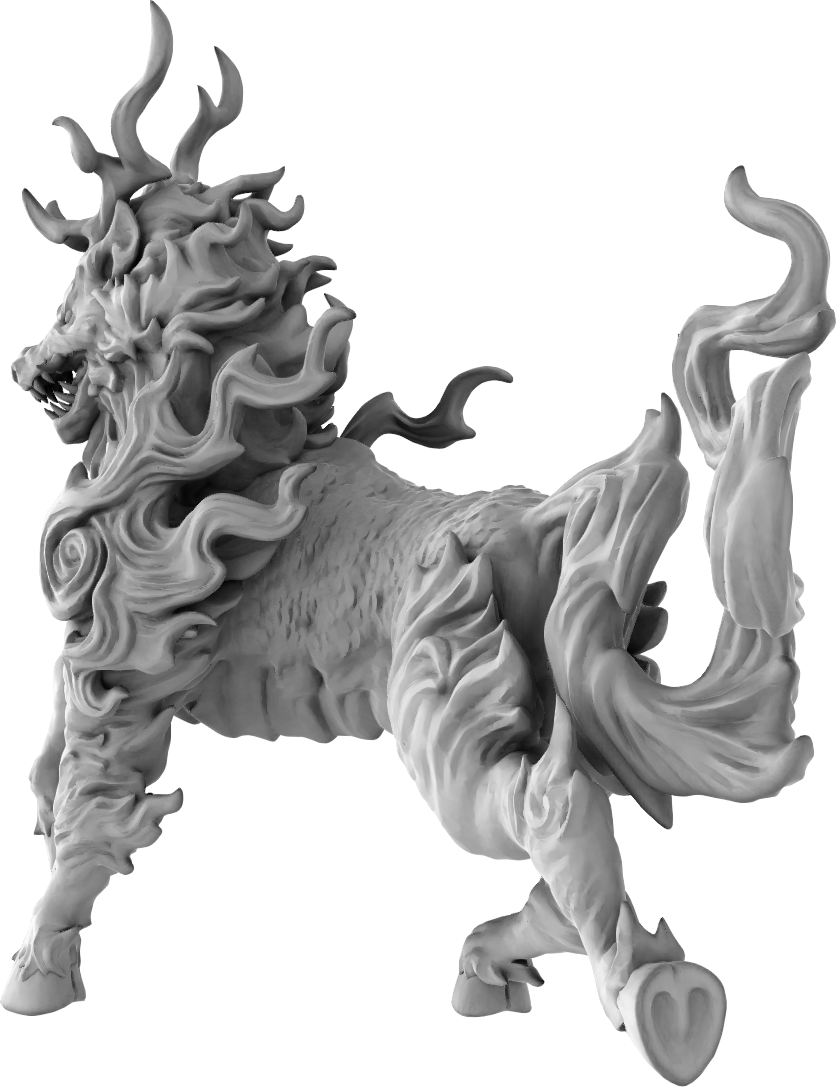 Brayan Nafarrate - Bestiary #5 - Kirin #2 - DnD/TTRPG Figure/Miniature