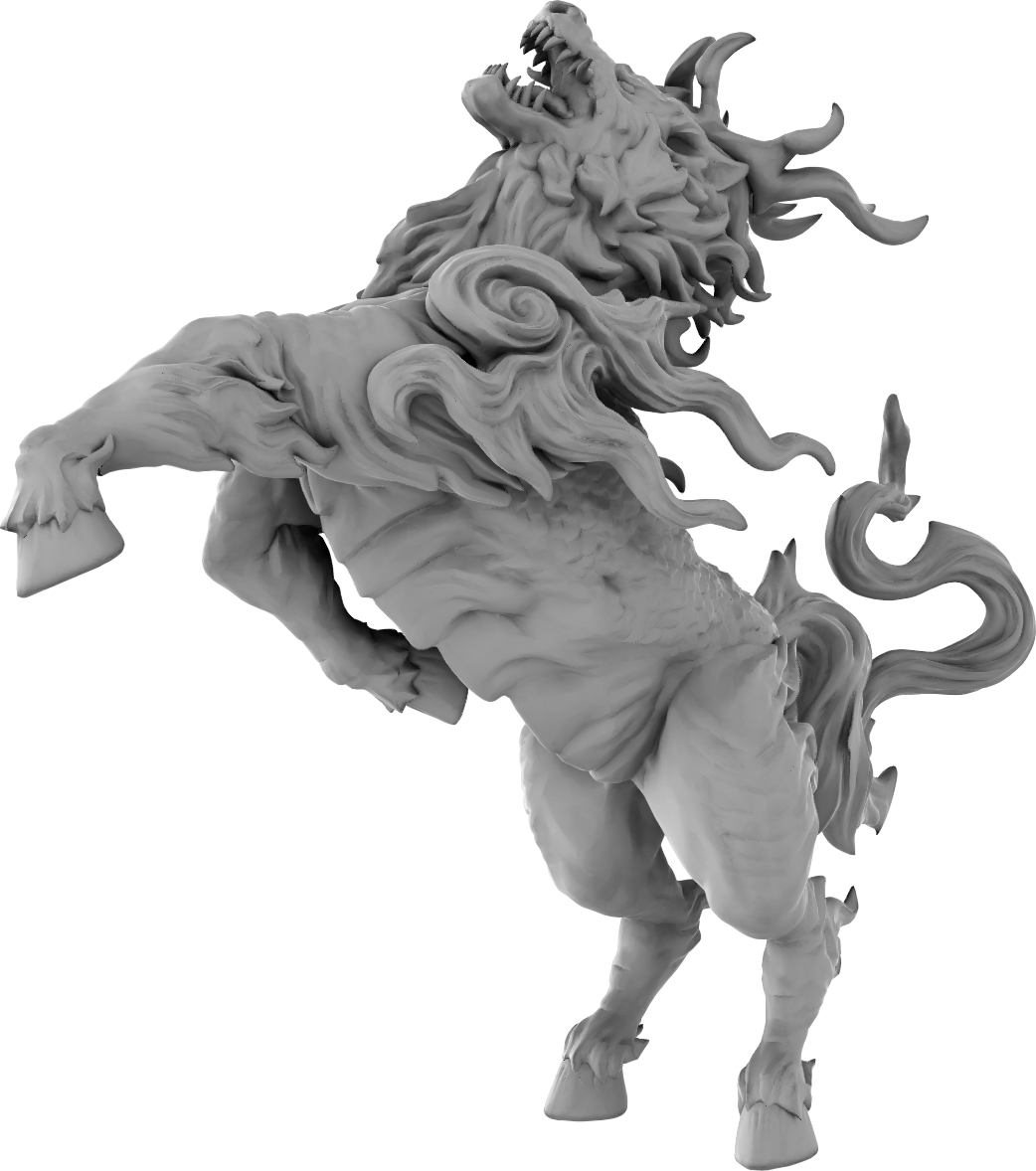 Brayan Nafarrate - Bestiary #5 - Kirin #3 - DnD/TTRPG Figure/Miniature