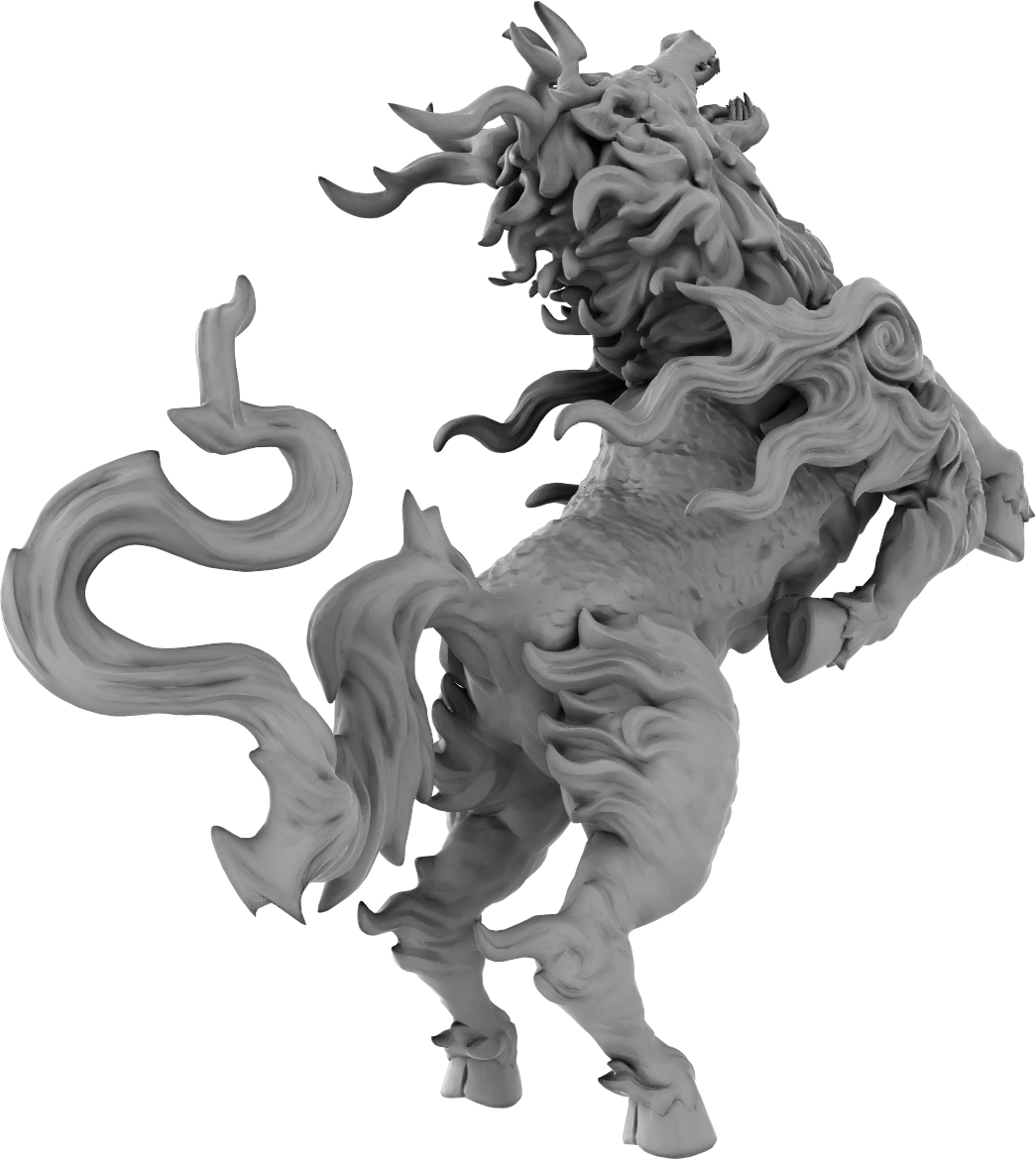 Brayan Nafarrate - Bestiary #5 - Kirin #3 - DnD/TTRPG Figure/Miniature