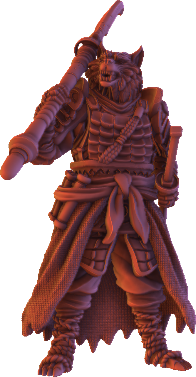 Forged Path - Tokugawa Guardians - Kitsune - DnD/Pathfinder/TTRPG Figure
