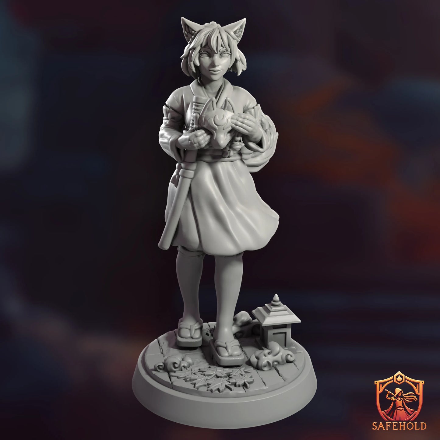Safehold - Inari the Kitsune Girl - 75mm Pin Up/Figure/Model/Diorama