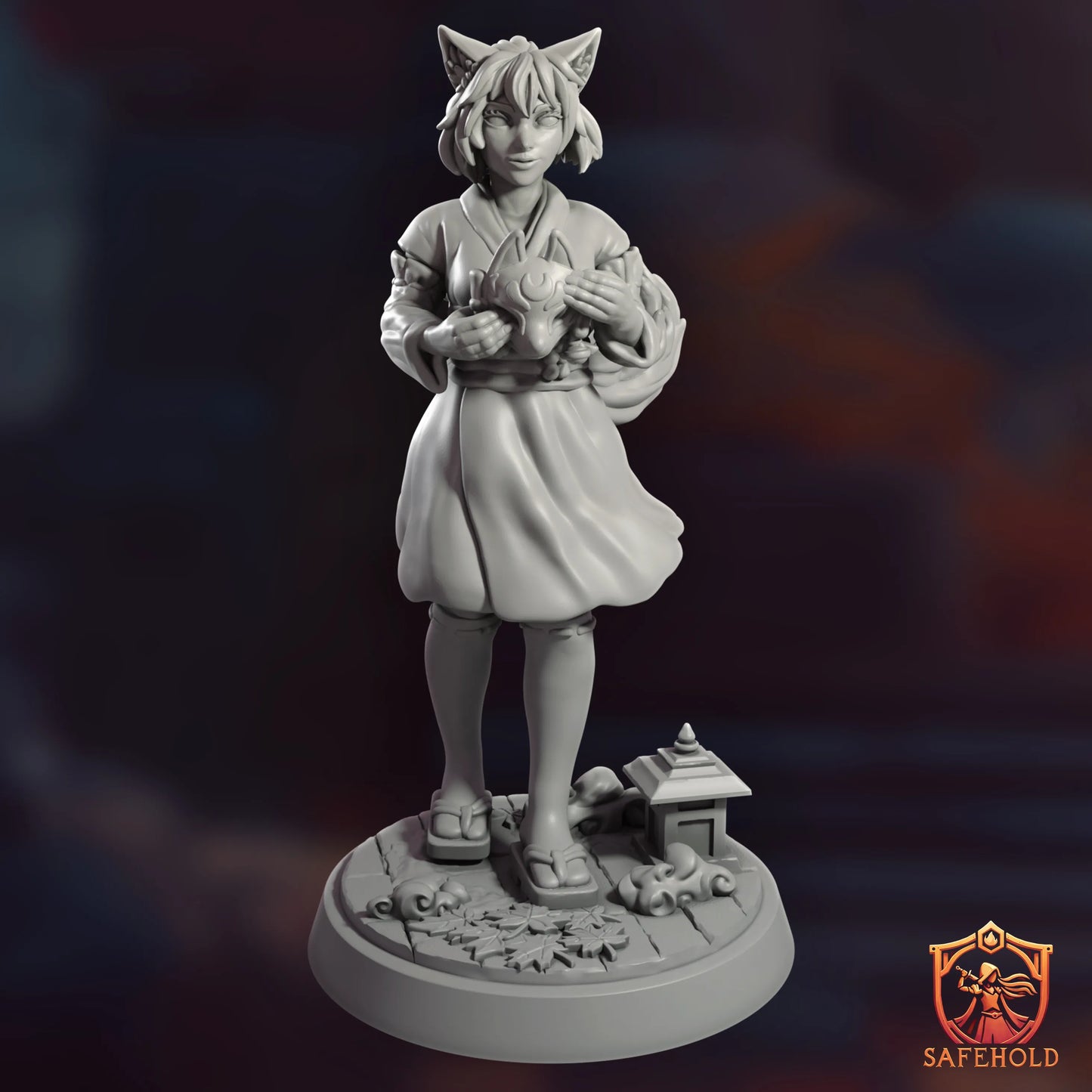 Safehold - Inari the Kitsune Girl - 75mm Pin Up/Figure/Model/Diorama