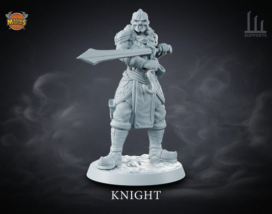 Masons Miniatures - Abyss Dwellers - Knight - DnD/TTRPG Figure/Miniature