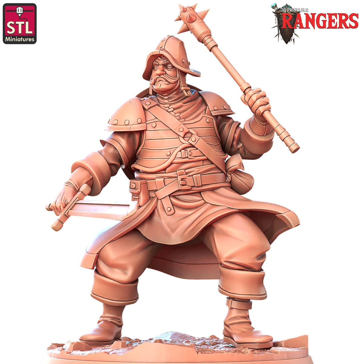 STL Miniatures - Man at Arms - DnD/TTRPG Figure/Miniature