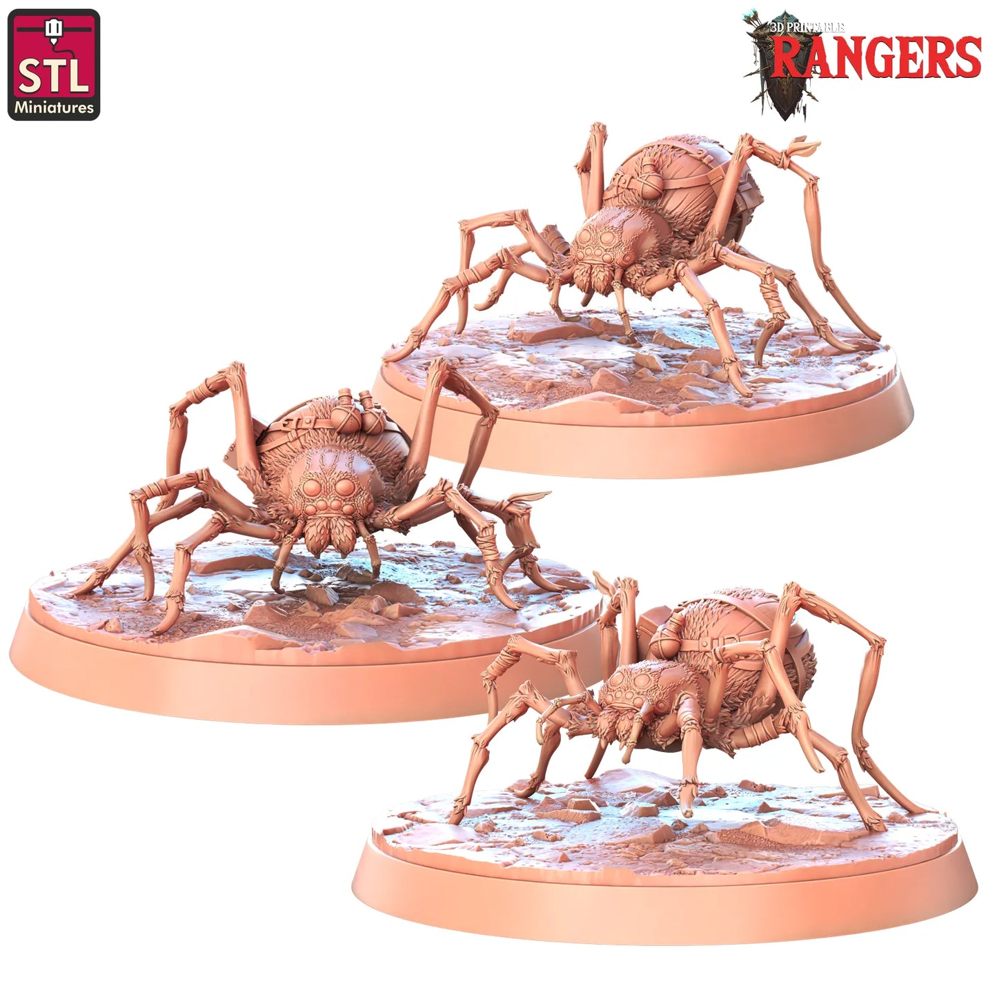 STL Miniatures - Giant Spider Pet - DnD/TTRPG Figure/Miniature