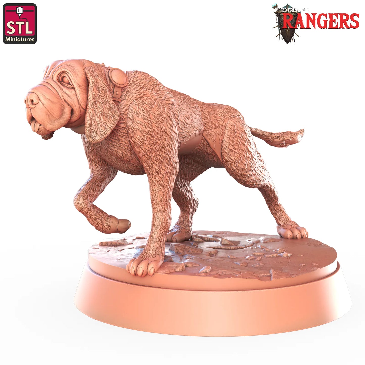STL Miniatures - Hound Pet - DnD/TTRPG Figure/Miniature