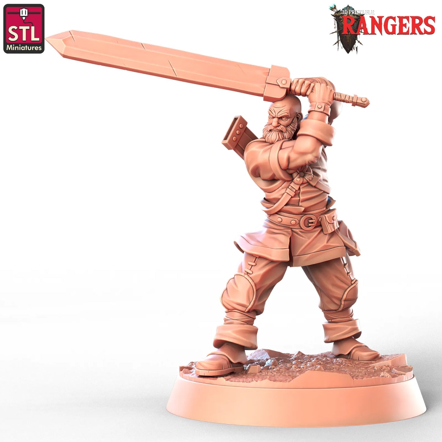 STL Miniatures - Guard - DnD/TTRPG Figure/Miniature