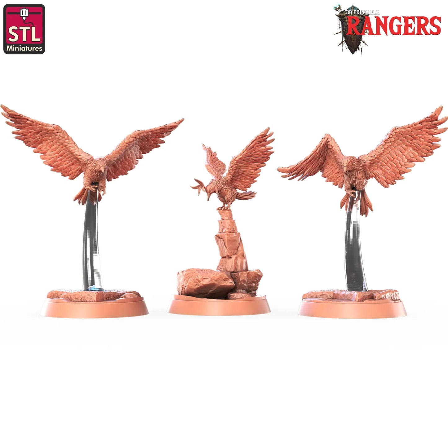 STL Miniatures - Falcon - DnD/TTRPG Figure/Miniature