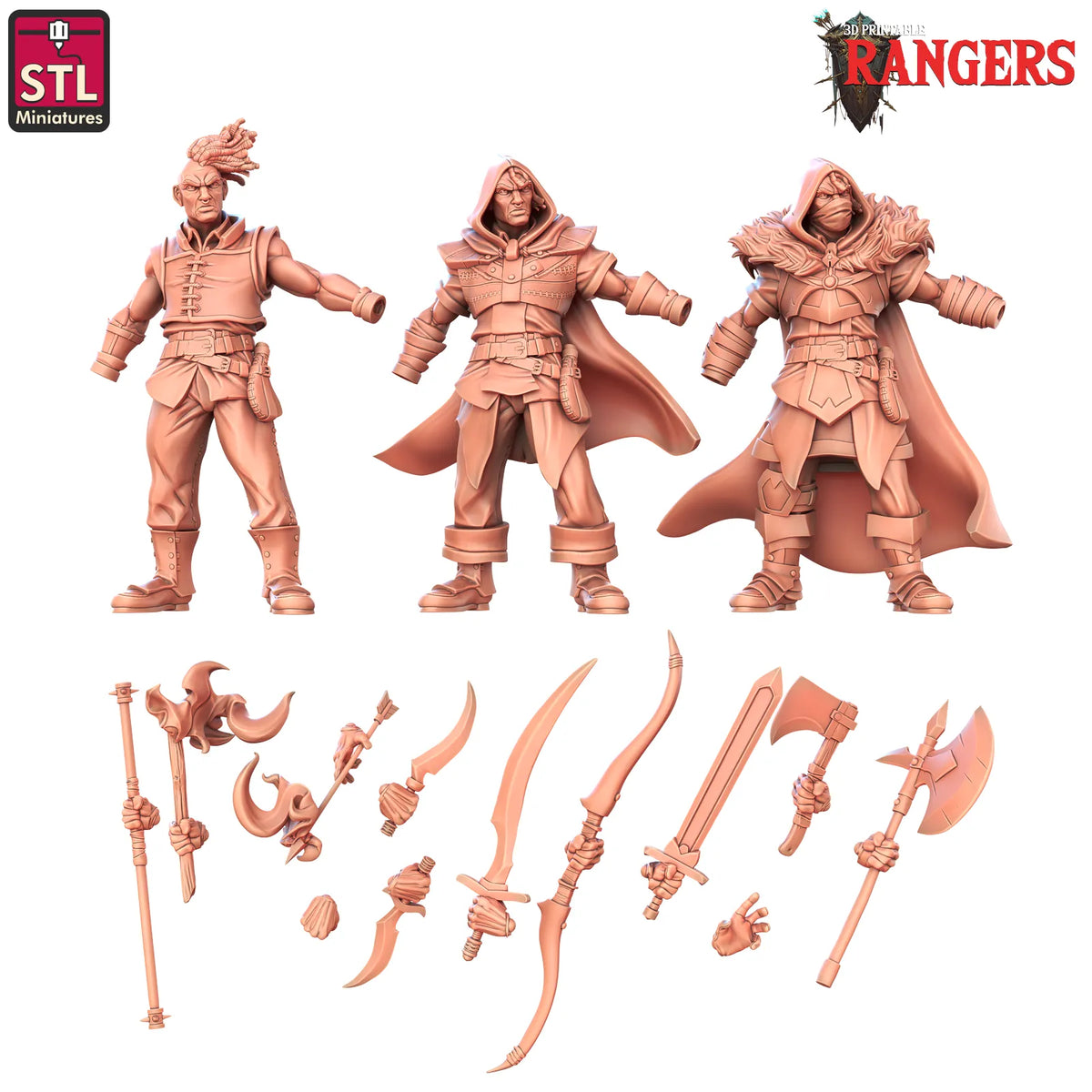 STL Miniatures - Ranger #8 - DnD/TTRPG Figure/Miniature