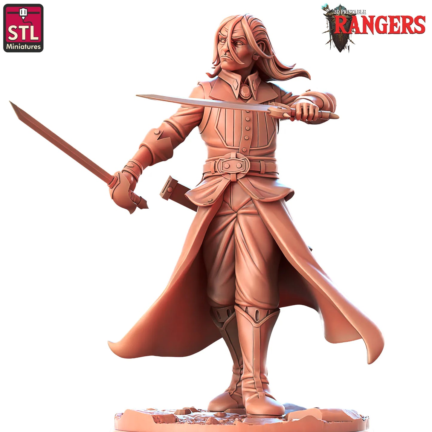 STL Miniatures - Fighter - DnD/TTRPG Figure/Miniature