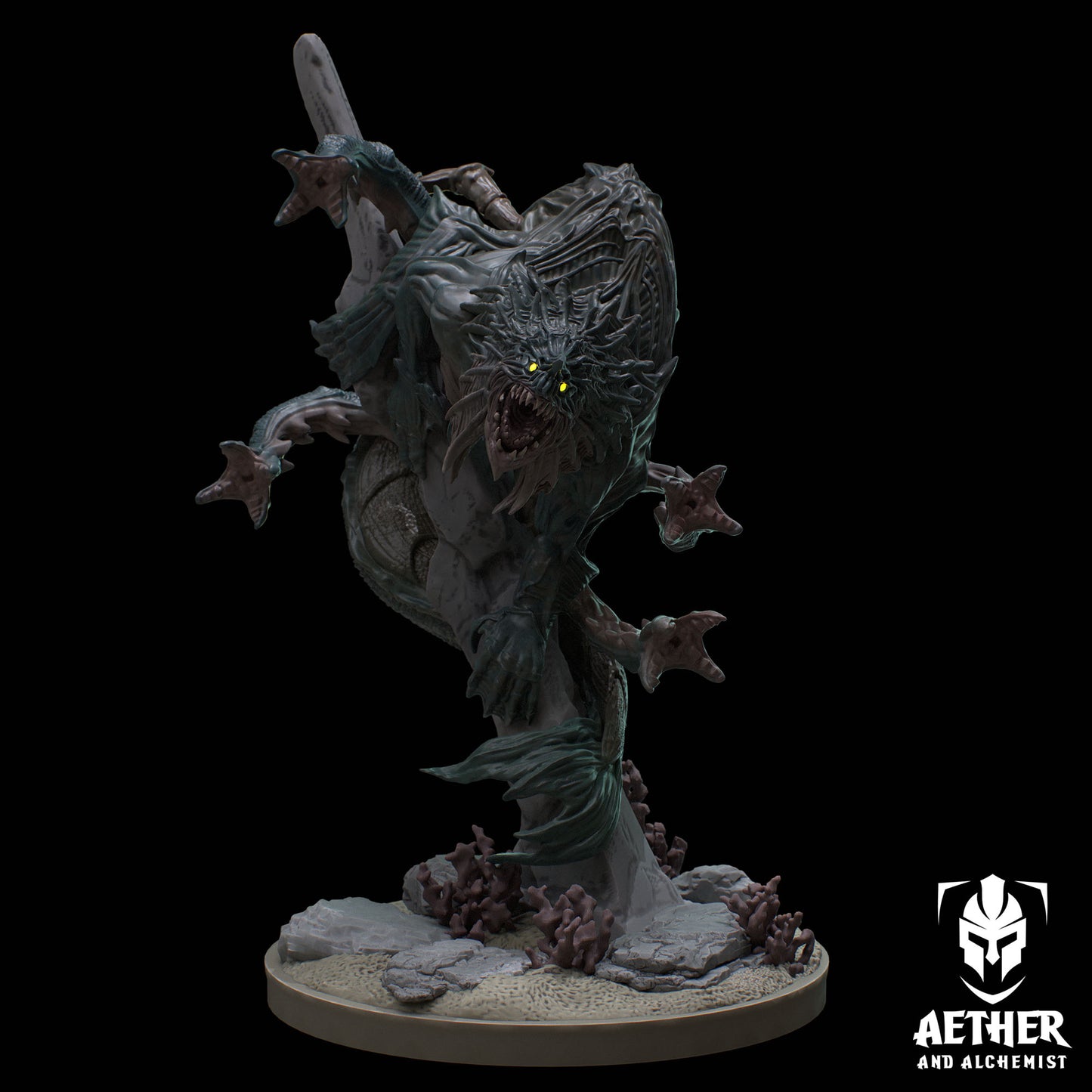 Aether & Alchemist - Kraken - DnD/TTRPG Figure/Miniature - Helios3DPrinting