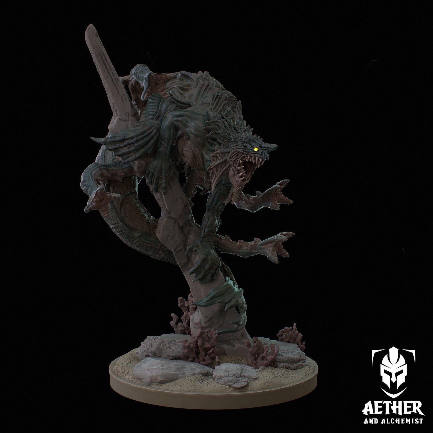 Aether & Alchemist - Kraken - DnD/TTRPG Figure/Miniature - Helios3DPrinting