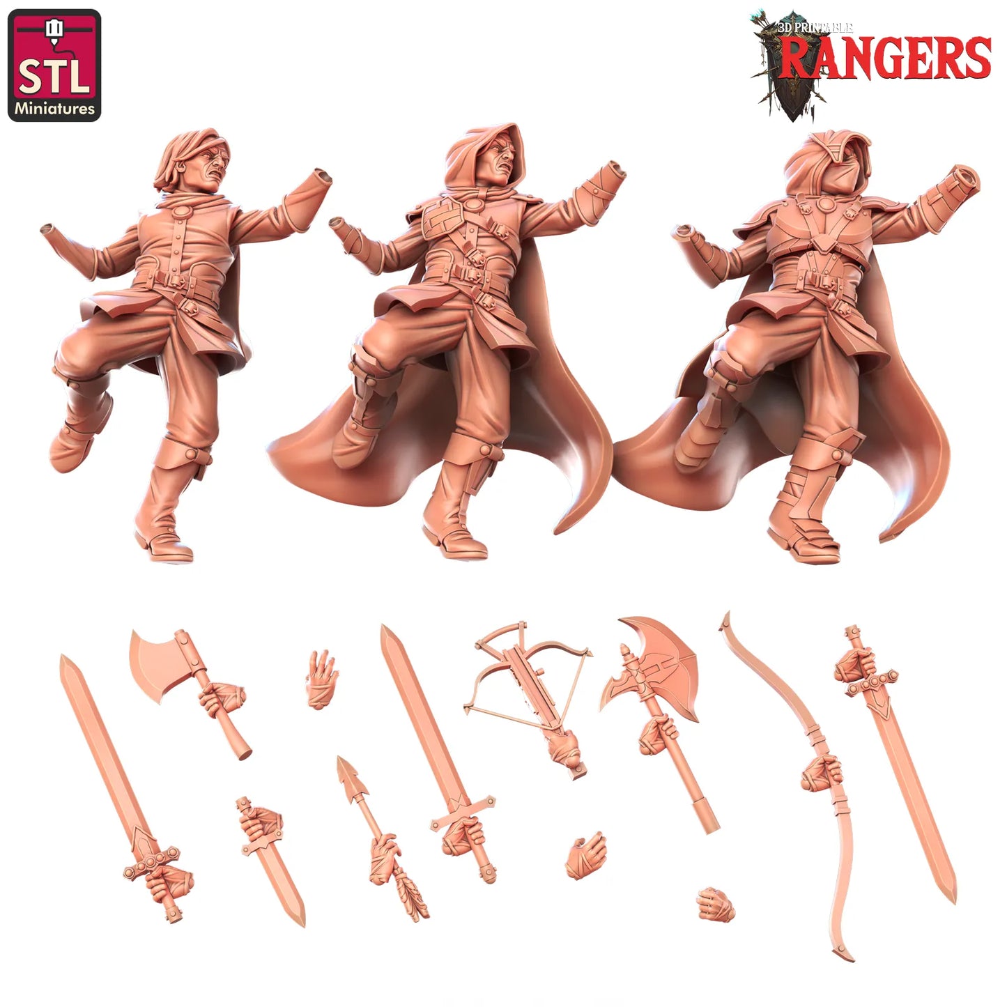 STL Miniatures - Ranger #1 - DnD/TTRPG Figure/Miniature