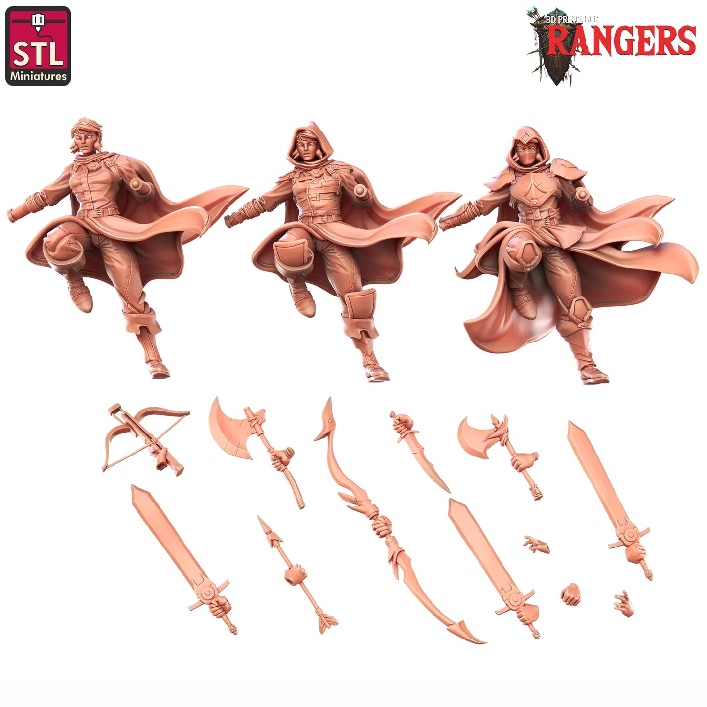 STL Miniatures - Ranger #2 - DnD/TTRPG Figure/Miniature