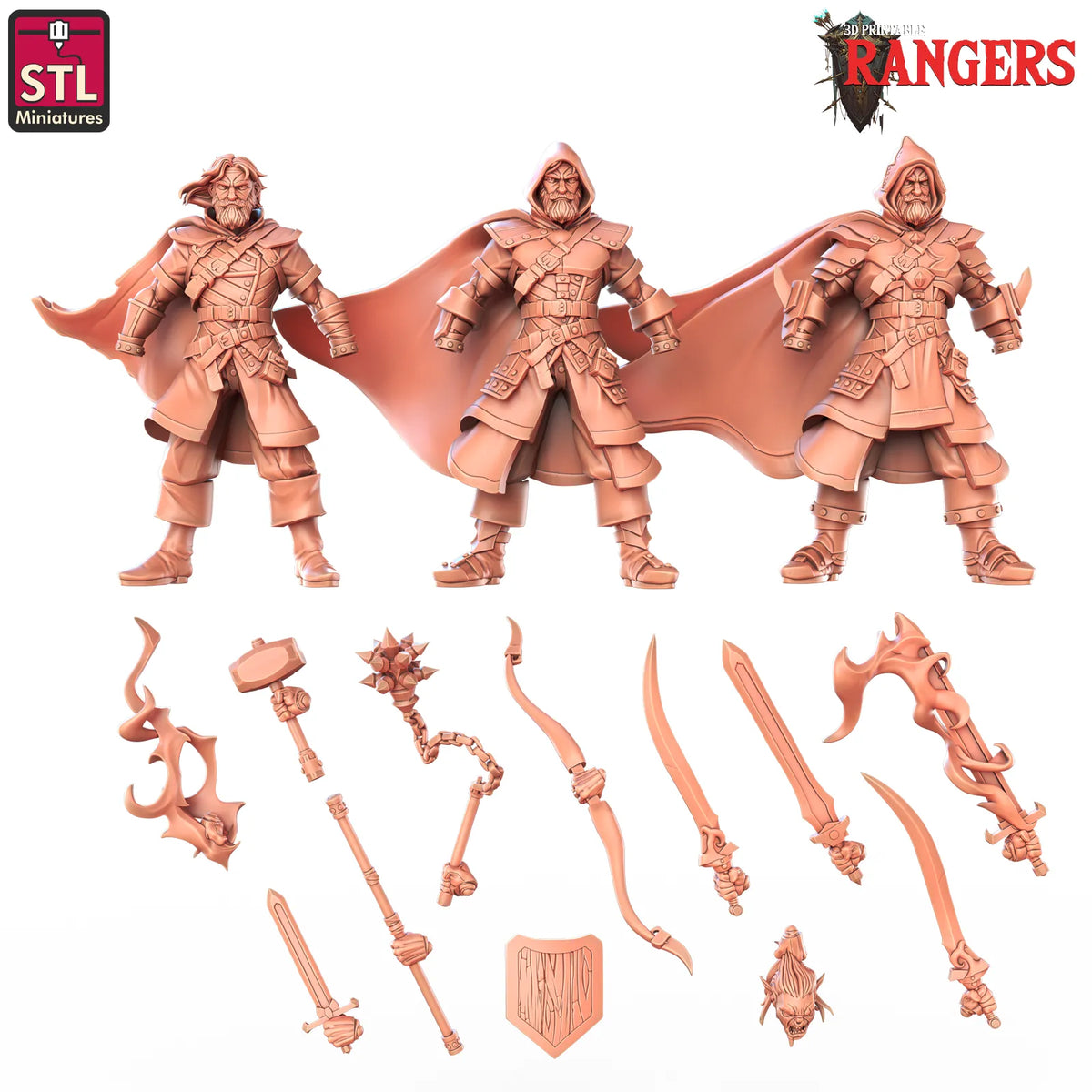 STL Miniatures - Ranger #3 - DnD/TTRPG Figure/Miniature