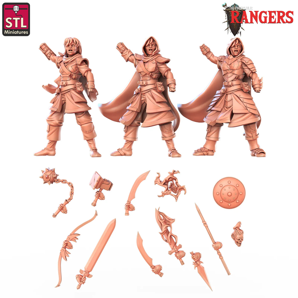 STL Miniatures - Ranger #4 - DnD/TTRPG Figure/Miniature