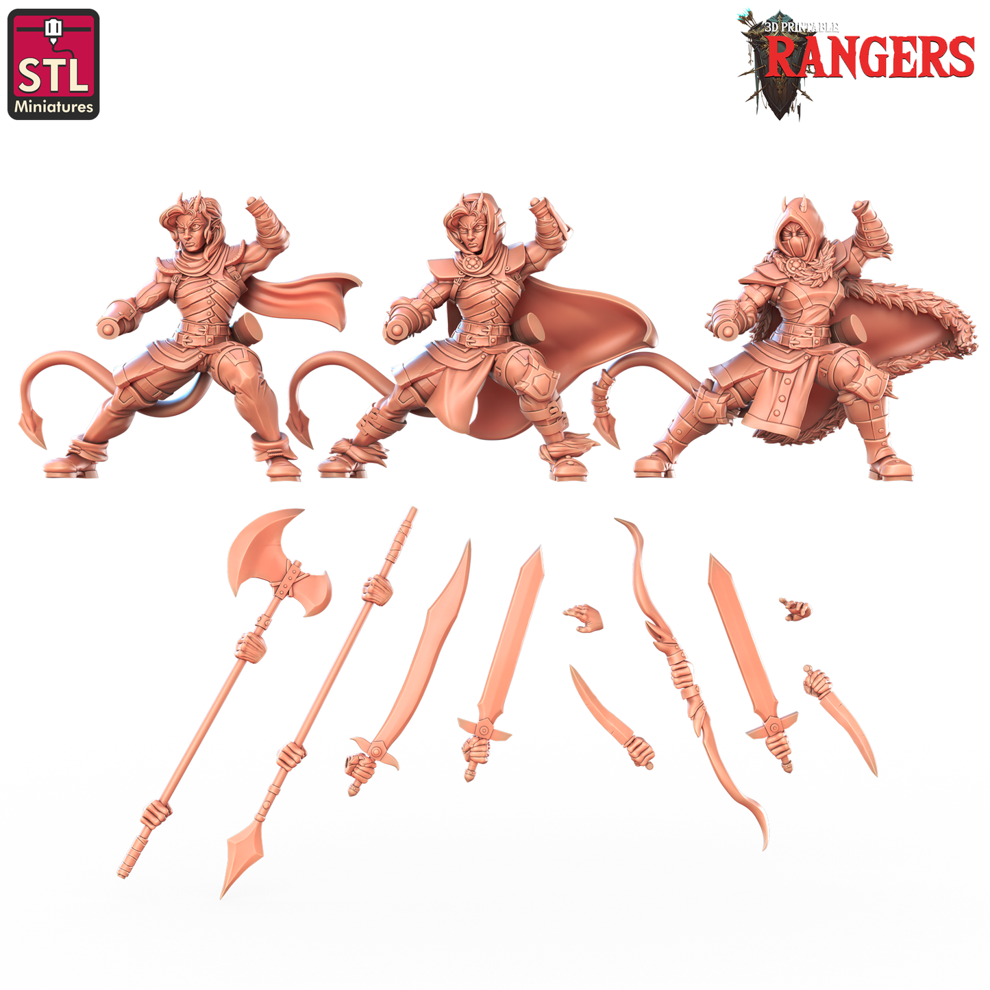 STL Miniatures - Ranger #6 - DnD/TTRPG Figure/Miniature