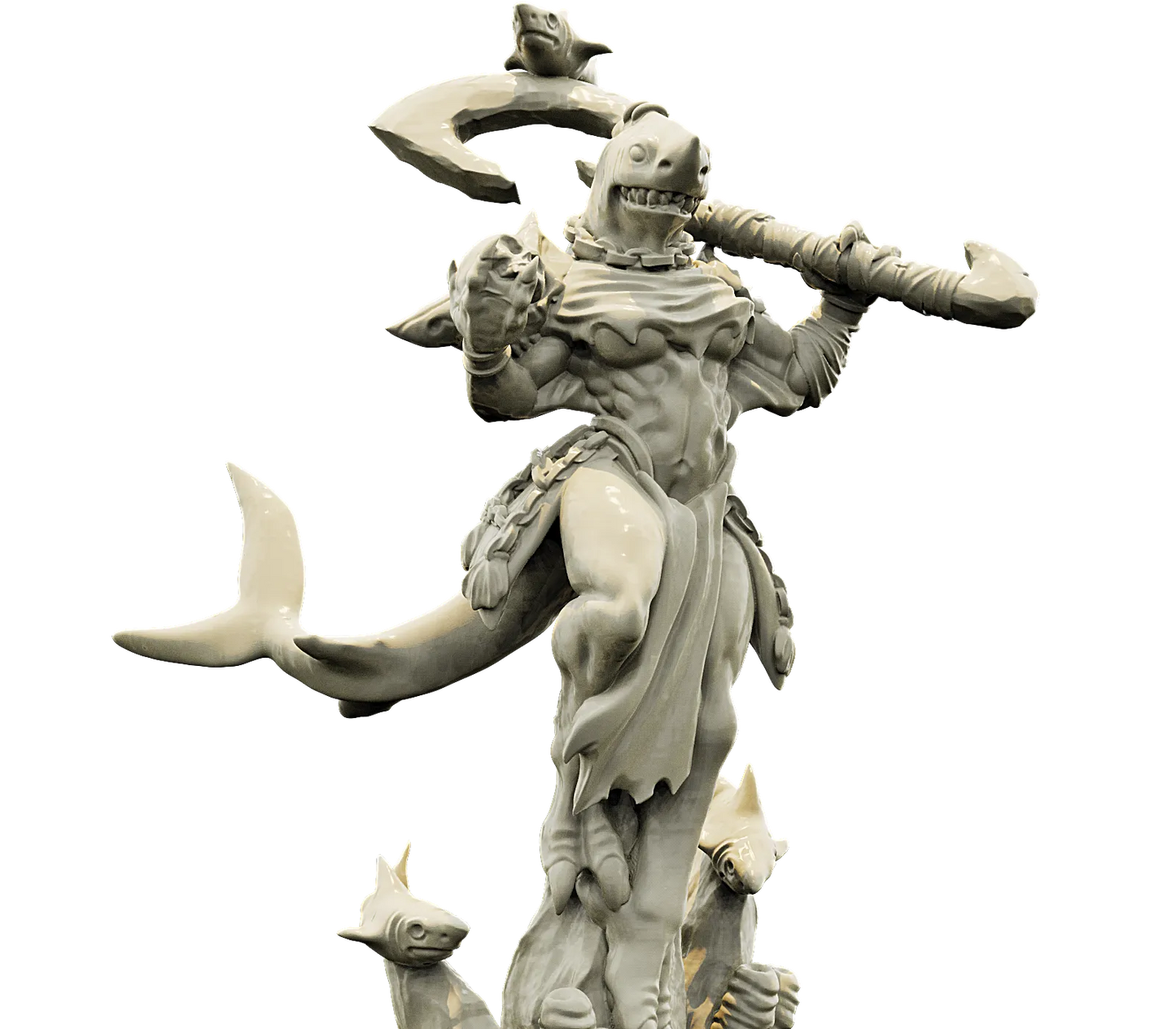 Brayan Nafarrate - Bestiary #4 - Sharkin Female #3 - DnD/TTRPG Figure/Miniature