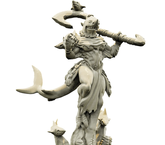 Brayan Nafarrate - Bestiary #4 - Sharkin Female #3 - DnD/TTRPG Figure/Miniature