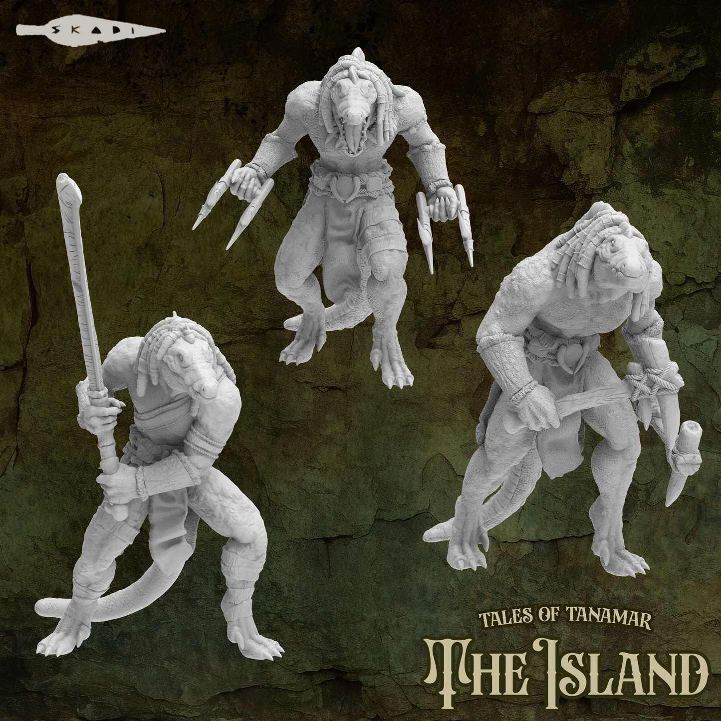 Skadi Studios - The Island - Lizardmen #1 - DnD/TTRPG Figure/Miniature