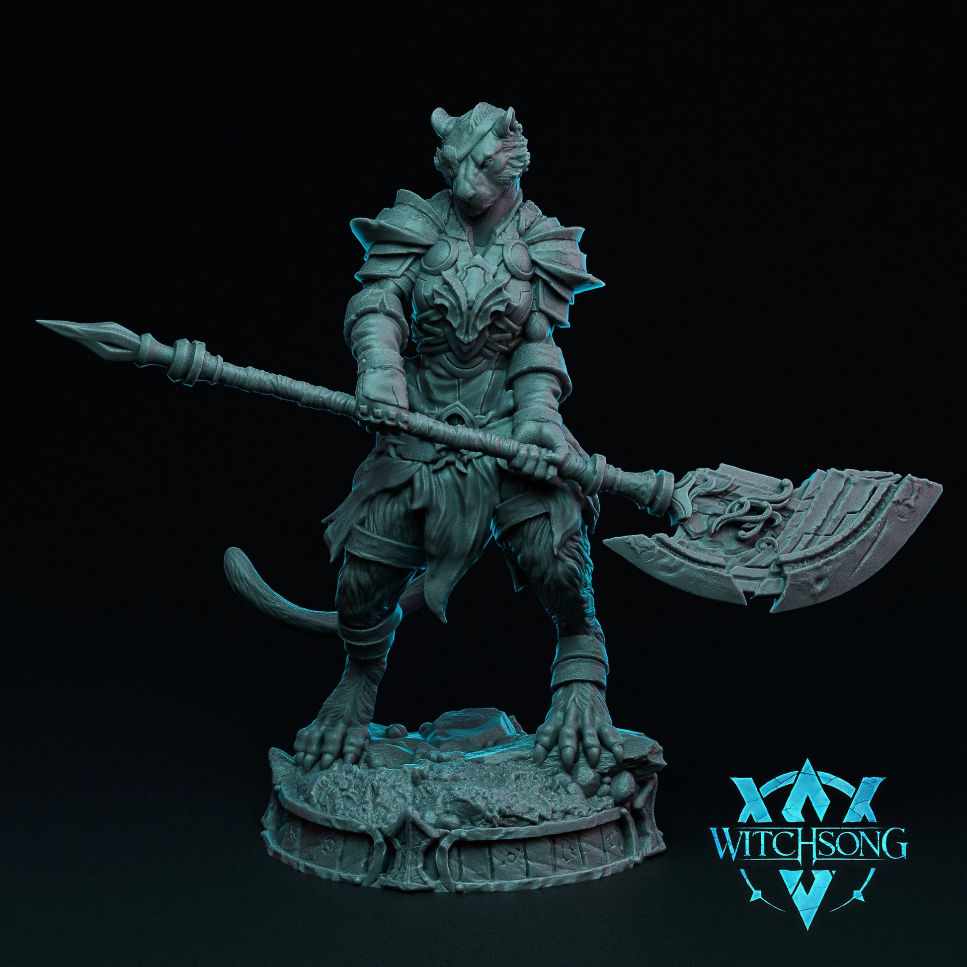 Witchsong Miniatures - Lord of the Lionhorde - Foot Soldiers - 5 Poses - Helios3DPrinting