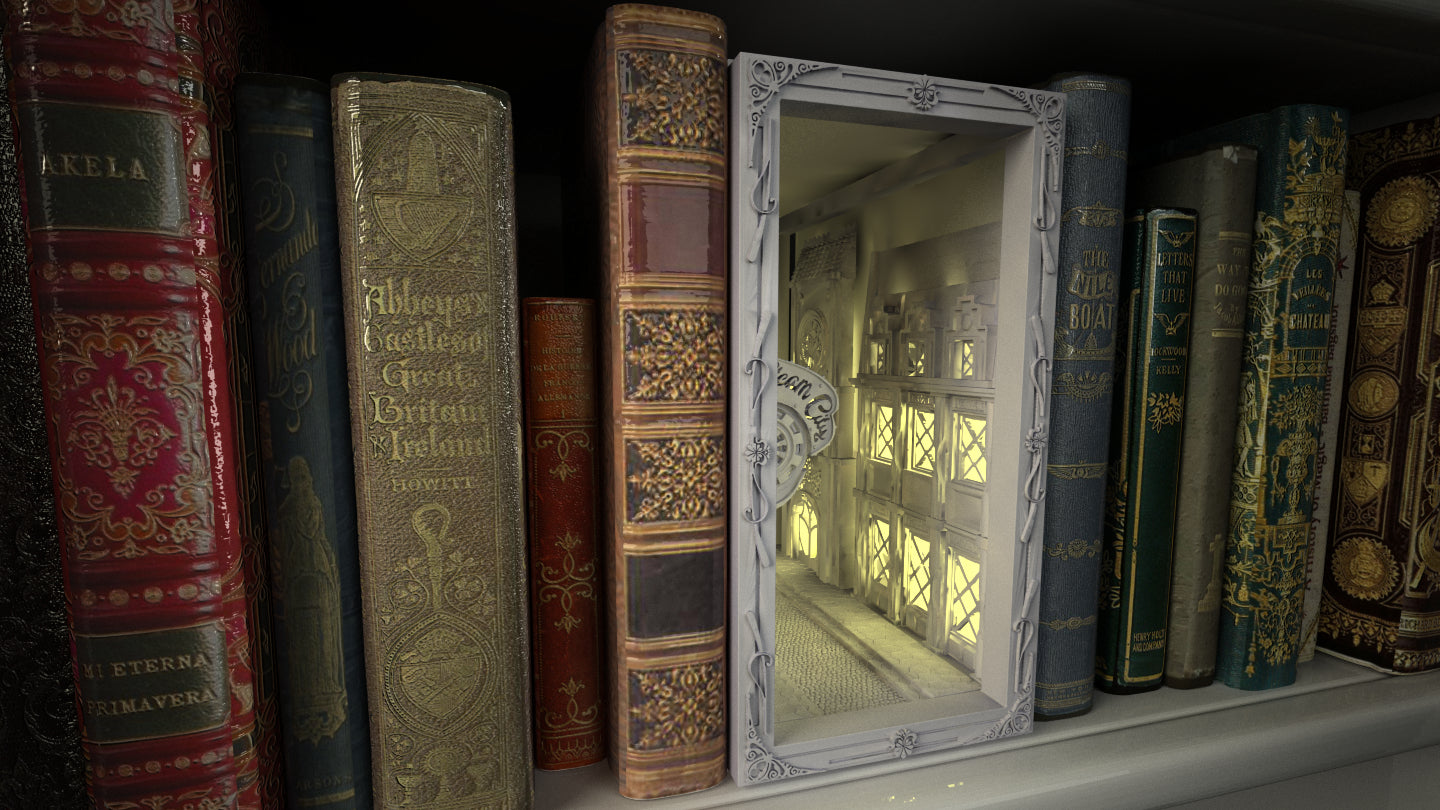 Crosslances - Book Nook/Shelf Insert - Cityscape