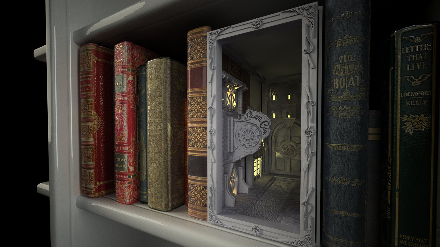 Crosslances - Book Nook/Shelf Insert - Cityscape