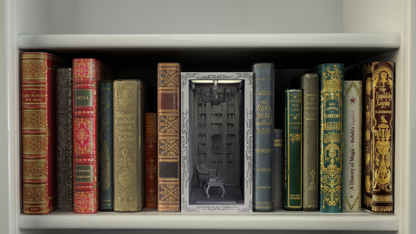 Crosslances - Book Nook/Shelf Insert - Library #2