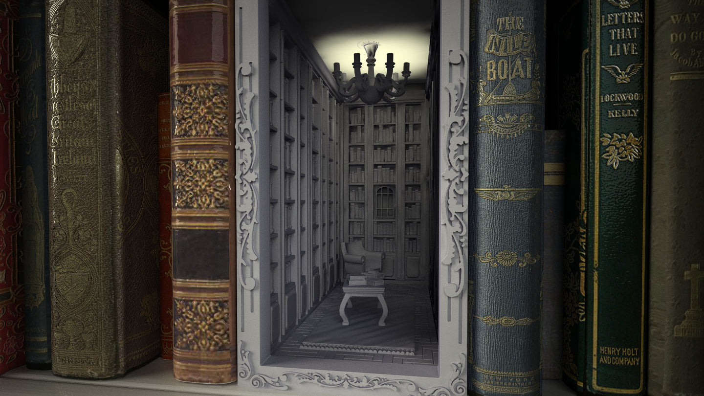 Crosslances - Book Nook/Shelf Insert - Library #2