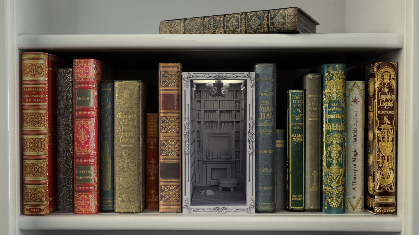 Crosslances - Book Nook/Shelf Insert - Library #1