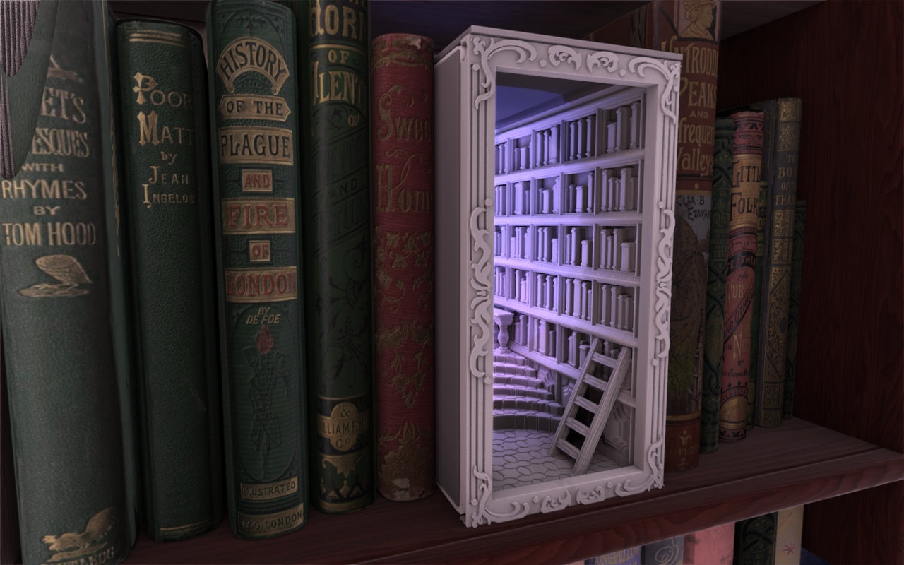 Crosslances - Book Nook/Shelf Insert - Library #3