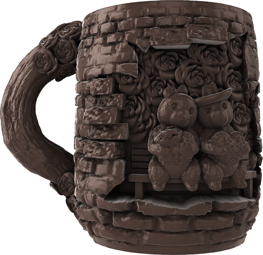 Digital Creative Works - Teddy Bear Mug #5 - Prop/Decoration/Seasonal
