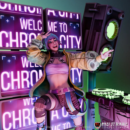Alessandro Di Cesare - Chroma City - Lumi, Melodic Muse - 100mm Pin Up/Figure/Model/Diorama - Helios3DPrinting