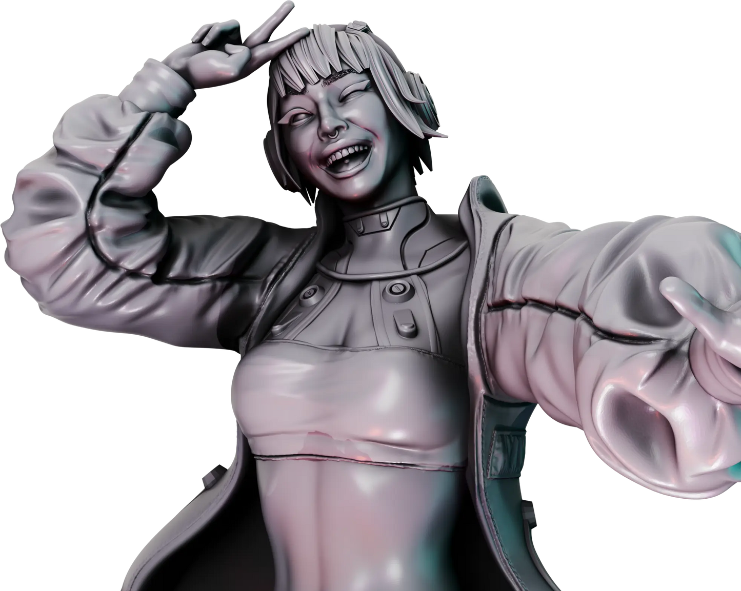 Alessandro Di Cesare - Chroma City - Lumi, Melodic Muse - 100mm Pin Up/Figure/Model/Diorama - Helios3DPrinting