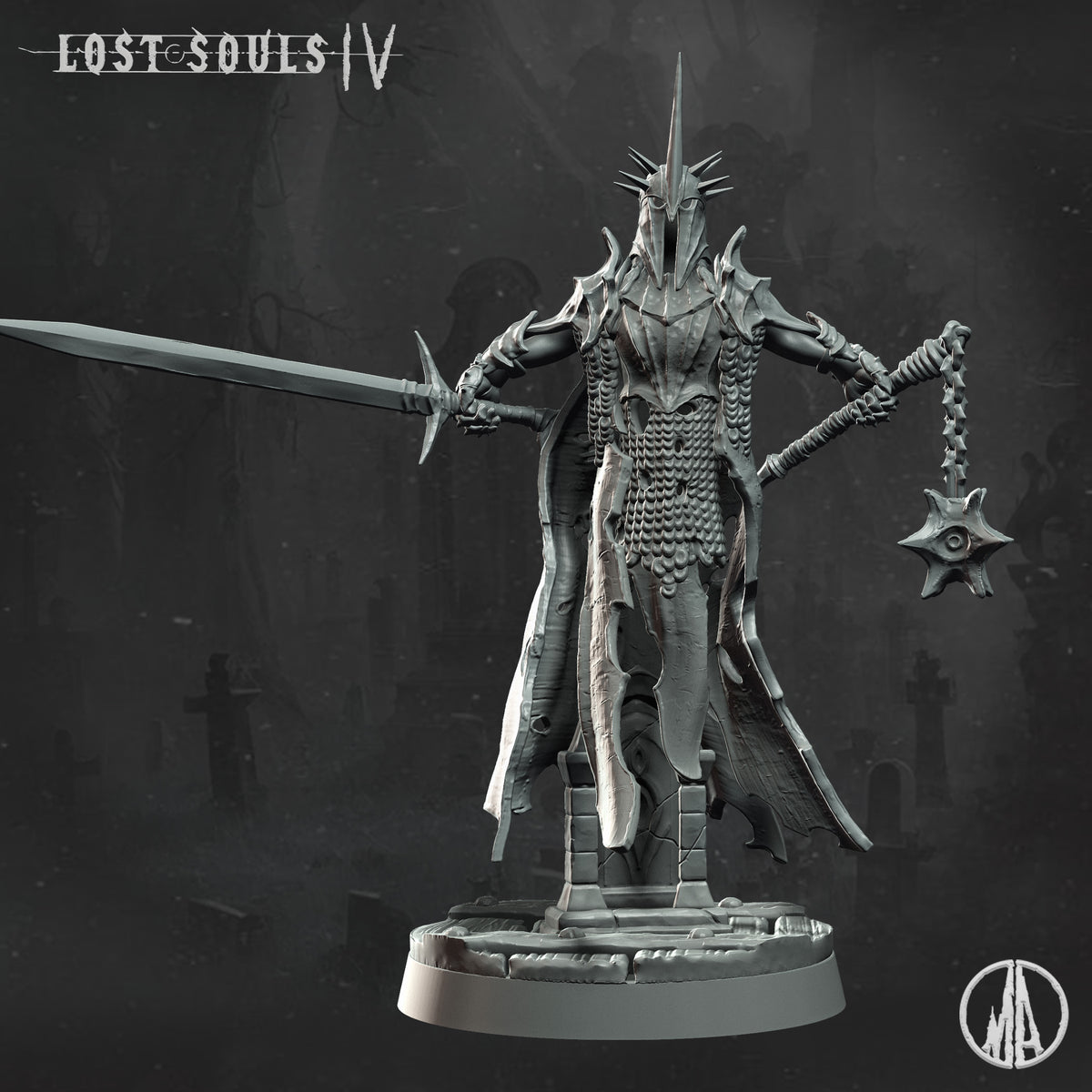 Monolith Arts - Lost Souls IV - Lurking Spirit #4 - DnD/TTRPG Figure/Miniature