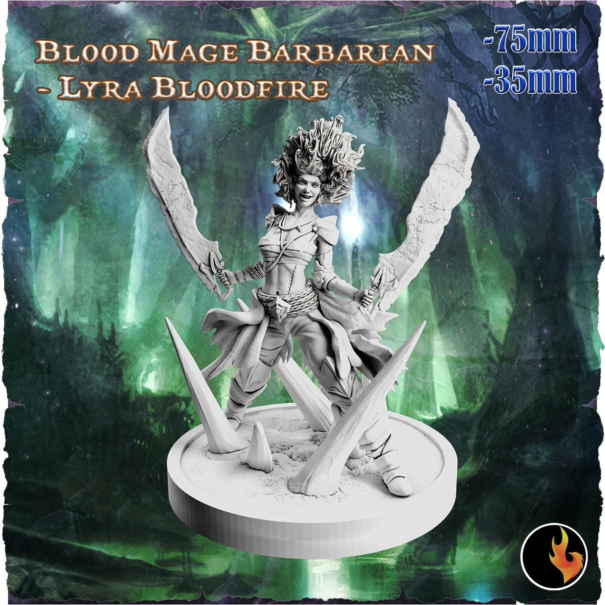 Ravi - Fantasy Girls #2 - Lyra Bloodfire, Blood Mage - 75/180mm Pin Up/Figure/Model/Diorama